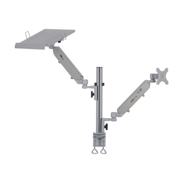 Tripp Lite series Full-Motion Desktop Clamp for Laptop and 17” to 32” Monitor, Aluminum, TAA