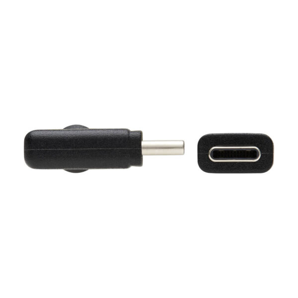 Tripp Lite series USB-C Cable (M/M) - USB 3.2 Gen 2 (10 Gbps), 5A (100W) Rating, Thunderbolt 3 Compatible, Right-Angle Plug, 1 m (3.3 ft.)