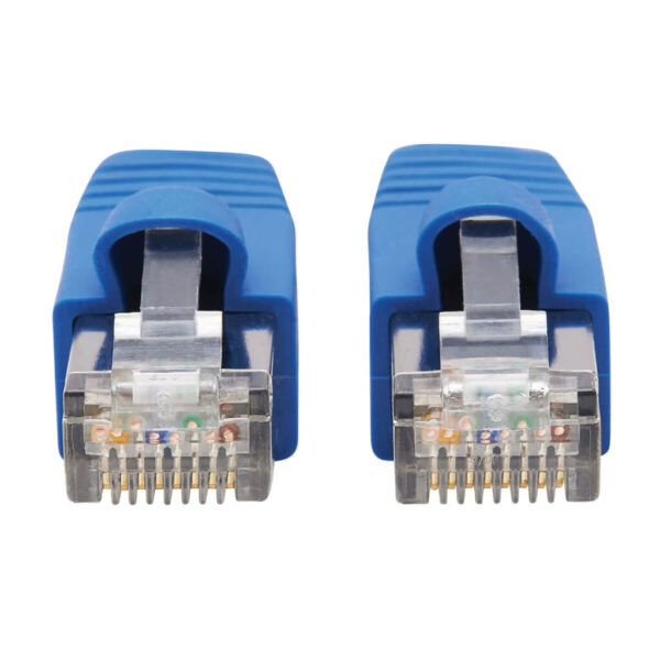 9ff0f3cb1e81508a34344462be7a510d Tripp Lite series Cat6a 10G Snagless F/UTP Ethernet Cable (RJ45 M/M), PoE, CMR-LP, Blue, 3 ft. (0.91 m), TAA