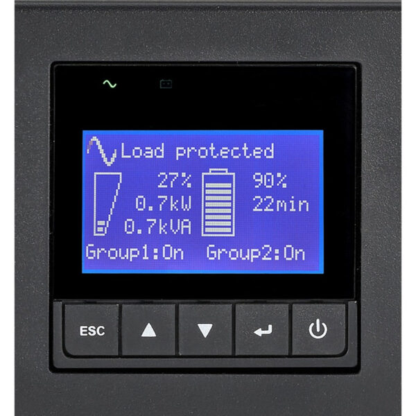 Eaton 9PX 1500VA 1350W 208V Double-Conversion UPS - C14 input, 8 C13 Outlets, Lithium-ion Battery, 2U Rack/Tower - 9PX1500GRT-L