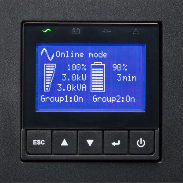 Eaton 9PX 3000VA 2700W 120V Double-Conversion UPS - L5-30P, 6x 5-20R, 1 L5-30R Outlets, Extended Run, 2U Rack/Tower - 9PX3000RT