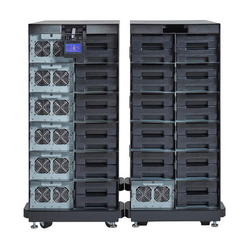 Eaton 9PXM 120V DC 8-Slot Connected External Battery Cabinet for 9PXM Online Double-Conversion UPS, Add up to 4 EBMs, 14U Rack/Tower, TAA