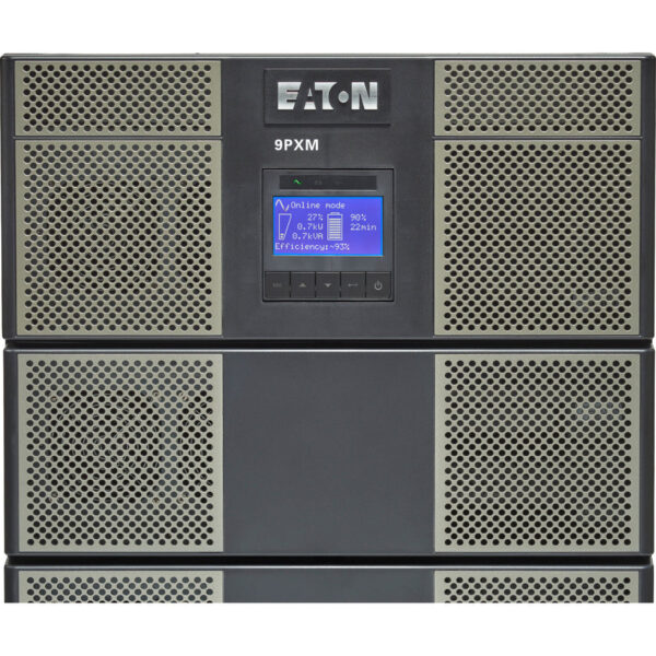 Eaton 9PXM 16kVA 14.4kW 208-240V N+1 Modular Online UPS, Hardwired Input, 8x 5-20R, 2x L6-30R, 2x L6-20R, 2x L14-30R, 21U, TAA - 9PXM12S16K-PD