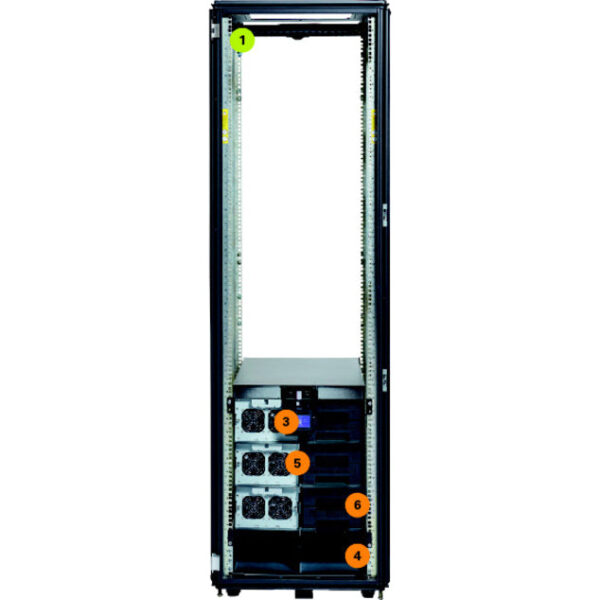 Eaton 9PXM 8kVA 7.2kW 208-240V N+1 Modular Scalable Double-Conversion UPS, Hardwired Input / Output, Network Card Included, 21U, TAA - 9PXM12S8K