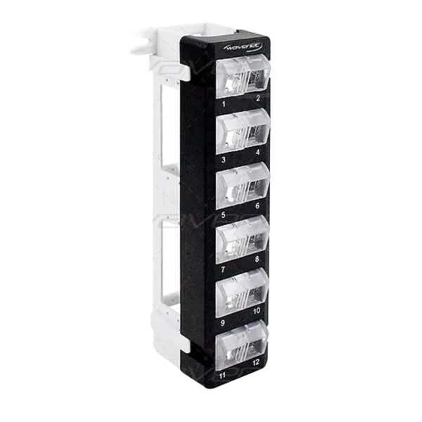 BPPWM-12 Image 12-Port ROTATABLE Modules, Blank Patch Panel, Wall Mount