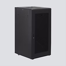 Wavenet 27U Floor Cabinet, 23.6 x 40 x 54.4 in., Fan Tray with 4 Fans, Perforated Door, Lockable Sides, Casters, Adjustable Rails - CBTF-FL27U-40