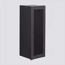 42U, 23.6 x 31.5 x 80.9, (1 Tray W/4 Fans), Steel Frame, Hexagonal Perforated Metal Door, All Four Sides LOCKABLE, Casters & Leveling Feet