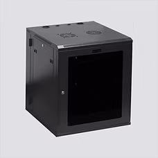 Wavenet 15U Wall-Mount Cabinet, 23.6 x 23.6 x 30.3 in., Steel, Tempered Glass Reversible Door, 1 Fan Pre-Installed - CBTF-WM15U