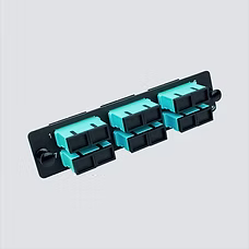 Fiber Adapter Panel, 12-Port, Duplex, SC, SM, OS2, Blue