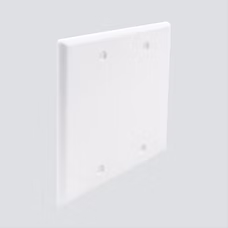 FP00DGXX-S Double Gang, Flush Style, Blank Faceplate Light Almond