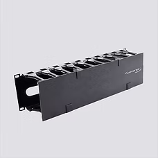 Horizontal High-Density, Single-Sided Cable Manager, Dual Hinge, 3U