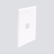 OSWP01XX 1-Port, Oversized Faceplate, Single Gang, Plastic Ivory