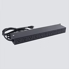 Horizontal Power Distribution Unit (PDU), 1.5U 12 Outlets with Metal Housing