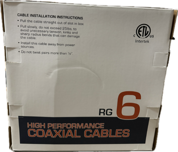 RG6 PSI Data - RG6 60% CCS Foil CMR/FT4 Black 3GHz 1000'