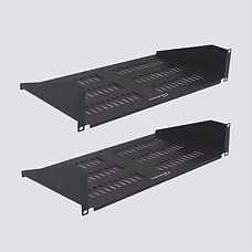 SHELF-10SSV-N Rack Shelf, 10" Deep Single-Sided Vented, 2U, Single Pack