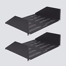 Rack Shelf, 15" Deep Single-Sided Vented, 3U, 2-Pack