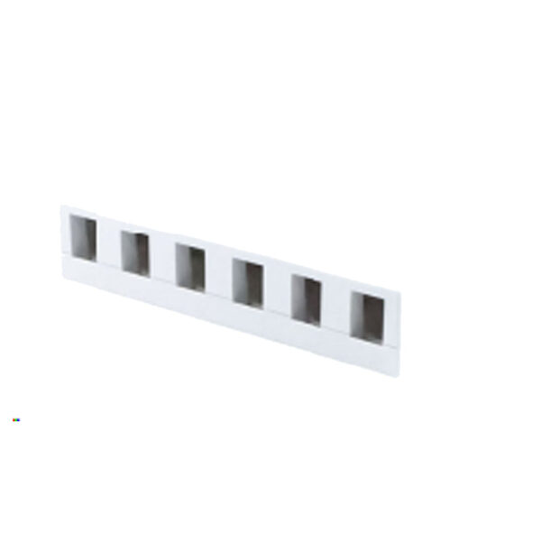 SMB-6WH-S Image 6-Port Surface Mount Box W/Cover & Base, Adhesive Strip & Mounting Screws White