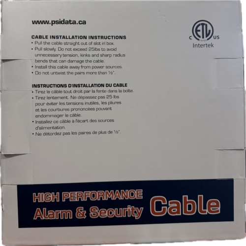 PSI Data - 2C/14AWG Str CMP/FT6 White 1000' Box