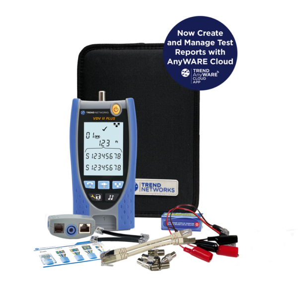 Trend Networks - VDV II Plus - Data Cable Verifier with AnyWARE Cloud Reporting