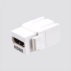HDMI Keystone Style FEEDTHROUGH, Coupler, White
