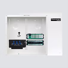 WHWS1402K 14" Enclosure with Hinged Door Screw-on OPTION,W/Lock & Keys, Incl 8-PORT,CAT6 Data, 8 Port Voice Module & 6-Port 2 GHz Video Splitter