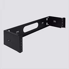 WMHB-2U Wall Mount Hinged Bracket, 2U, 6" Deep W/ #12-24 Holes and Screws