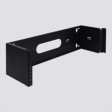 Wall Mount Hinged Bracket, 3U, 6" Deep W/ #12-24 Holes and Screws