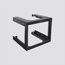 Wall Mount Rack, 8U, 18" Deep, RMU Number Markings on Rails