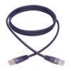 Tripp Lite series Cat5e 350 MHz Molded (UTP) Ethernet Cable (RJ45 M/M), PoE - Purple, 6 ft. (1.83 m)