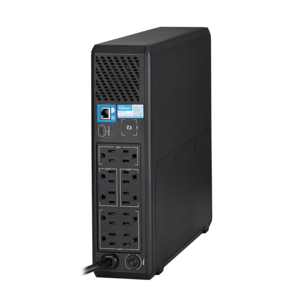 Tripp Lite 1500VA 1050W 120V Line-Interactive Pure Sine Wave Cloud-Connected UPS - 10 NEMA 5-15R Outlets, LCD, 5-15P Plug, Tower - SMART1500PSRTNC