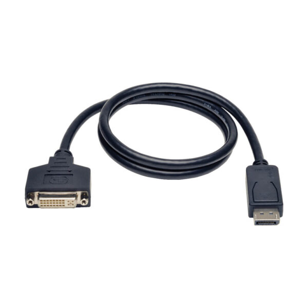 Tripp Lite series DisplayPort to DVI Cable Adapter, Converter for DP-M to DVI-I-F, 3 ft. (0.91 m) - P134-003