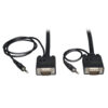 Tripp Lite series VGA High-Resolution RGB Coaxial Cable with Audio (HD15 and 3.5mm M/M) 6 ft. (1.83 m)