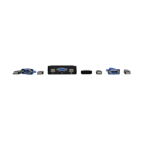 Tripp Lite series 2-Port USB/VGA Cable KVM Switch with Cables and USB Peripheral Sharing