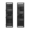a08ac249b600193c181bbafb9d5f64b7 Tripp Lite series High-Capacity Vertical Cable Manager - Deep Double Finger Duct with Cover, Single Sided, 12 in. Wide, Black, 7 ft. (2.2 m)