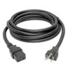 a08d076fdff0ff92c716f4789e88c204 Tripp Lite series Power Cord, C19 to NEMA 5-20P - Heavy-Duty, 20A, 125V, 12 AWG, 10 ft. (3.05 m), Black
