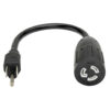 Tripp Lite series Heavy-Duty Power Extension Cable, NEMA L5-15R to NEMA 5-15P - 15A, 120V, 14 AWG, 1 ft. (0.31 m), Black