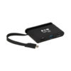 Tripp Lite series USB-C Multiport Adapter - 4K HDMI, USB 3.x (5Gbps) Hub Port, Self-Storing Cable, 100W PD Charging, Black