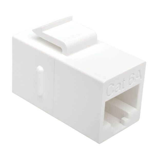 Tripp Lite series Cat6a Straight-Through Modular In-Line Snap-In Coupler, (RJ45 F/F), TAA