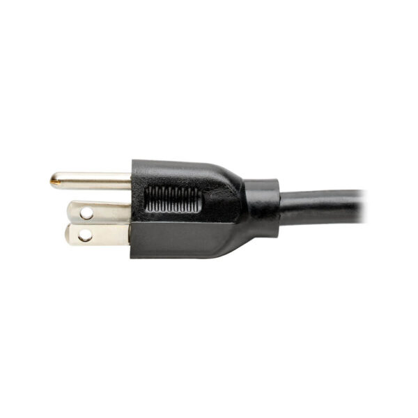 a0fd2d2c35b534d0c69fb5abdf19a202 Tripp Lite series Power Cord, NEMA 5-15P to Right-Angle C15 - Heavy-Duty, 15A, 125V, 14 AWG, 8 ft. (2.43 m), Black