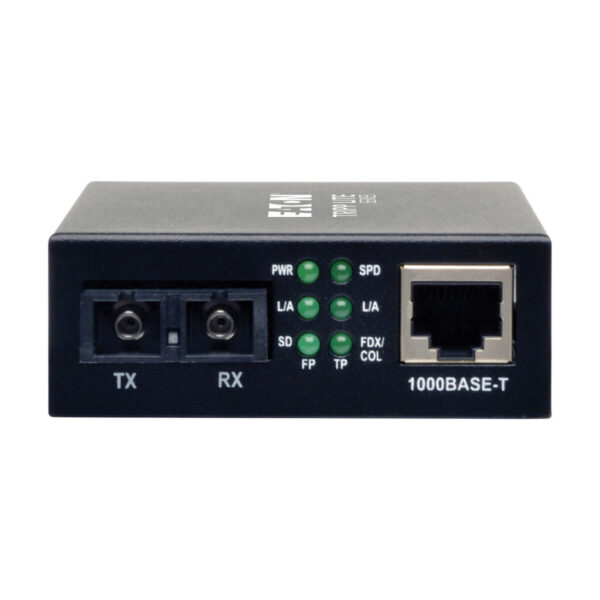Tripp Lite series Gigabit Multimode Fiber to Ethernet Media Converter, 10/100/1000 SC, 550 m, 850 nm