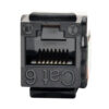 a1489ac514ec1b40e13df84ac77ea582 Tripp Lite series Cat6/Cat5e 110 Style Punch Down Keystone Jack - Black, 10-Pack, TAA