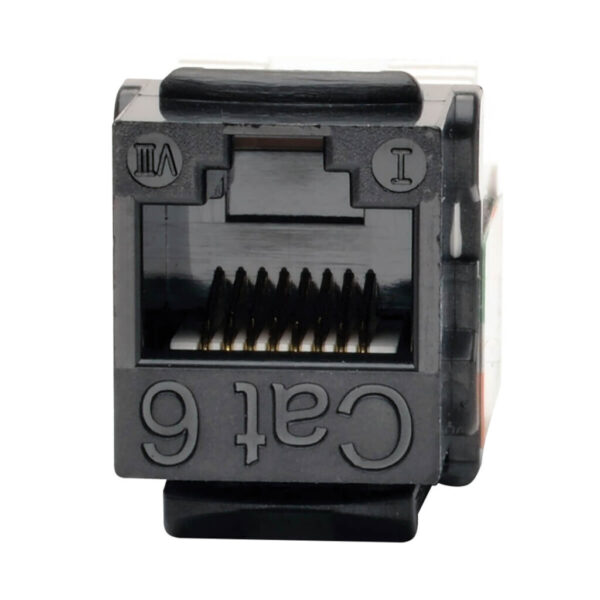 a1489ac514ec1b40e13df84ac77ea582 Tripp Lite series Cat6/Cat5e 110 Style Punch Down Keystone Jack - Black, 10-Pack, TAA