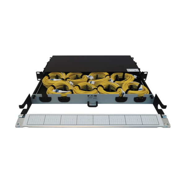 Tripp Lite series Preloaded Fiber Panel, 1U - 8x LC/LC Duplex Cables (M/M), OS2 Singlemode, 10 m (32.8 ft.)