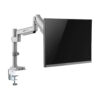 Tripp Lite series Single-Display Gas Spring-Arm Desktop Clamp or Grommet for 13” to 34” Displays - USB and Audio Ports, Aluminum