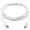 a20052f7105556700422706260385432 Tripp Lite series Safe-IT USB 2.0 A to B Antibacterial Cable (M/M), White, 10 ft. (3.05 m)