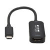 a20ccdf0c869623452e822116ed129d0 Tripp Lite series USB-C to HDMI Active Adapter Cable (M/F), 4K 60 Hz, HDR, 4:4:4, DP 1.2 Alt Mode, HDCP 2.2, Black, 6 in. (15.2 cm)
