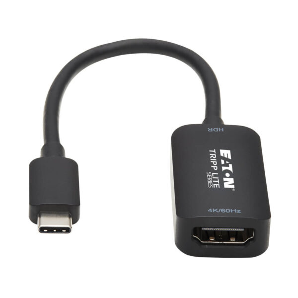 a20ccdf0c869623452e822116ed129d0 Tripp Lite series USB-C to HDMI Active Adapter Cable (M/F), 4K 60 Hz, HDR, 4:4:4, DP 1.2 Alt Mode, HDCP 2.2, Black, 6 in. (15.2 cm)