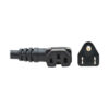 a2235300ae69cffd0eb02bbe2c277b3a Tripp Lite series Power Cord, NEMA 5-15P to Right-Angle C15 - Heavy-Duty, 15A, 125V, 14 AWG, 8 ft. (2.43 m), Black