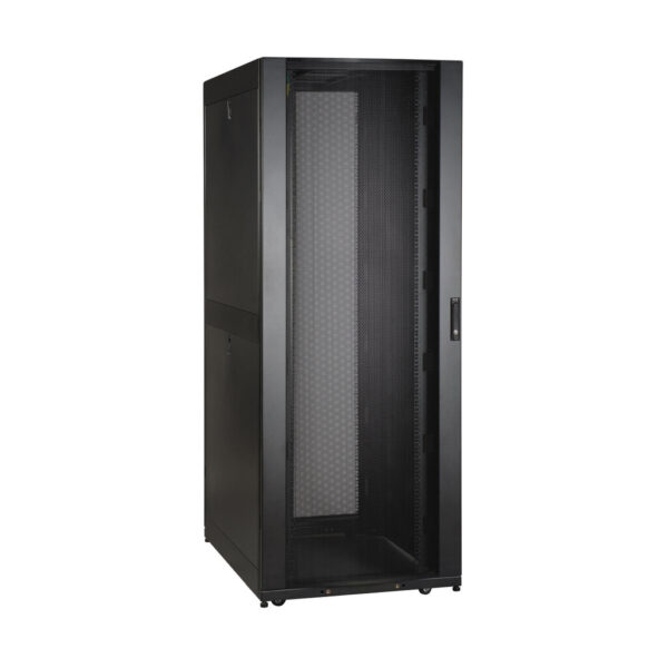 a240a2336dd45c6d44637cf1819951d3 Tripp Lite series 42U SmartRack Wide Standard-Depth Rack Enclosure Cabinet with Two Pre-Installed SRCABLEVRT3, with sides & doors