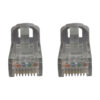 a241957d941f7f5e01c437ff0e6c865a-1 Tripp Lite series Cat6a 10G Snagless Molded UTP Ethernet Cable (RJ45 M/M), PoE, Gray, 3 ft. (0.9 m) - N261-003-GY